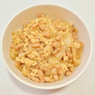 （豆）白いんげん豆の親子丼